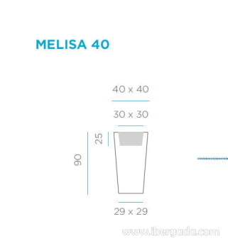 Macetero Melisa 90 Color (40x40x90) - 6
