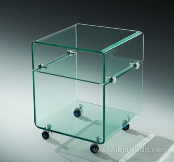 Mesa Auxiliar Armstrong Cristal (40x40x50)