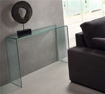 Consola Cristal Transparente 110 (110x30x74)