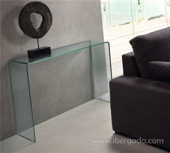 Consola Cristal Transparente 110 (110x30x74)