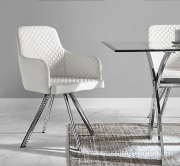 Silla de Comedor DC-112 Blanca-2