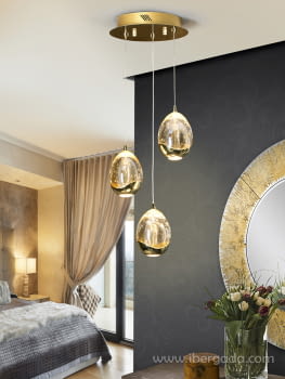 Lampara  Rocio Oro 3L