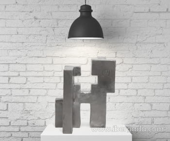 Escultura Aire Óxido Pizarra