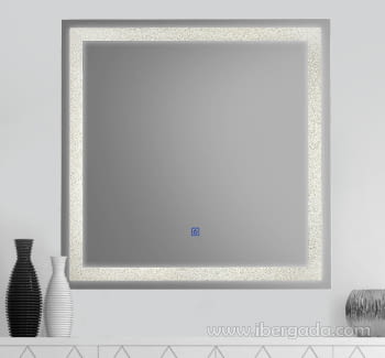 Espejo Jupiter LED Cuadrado (70x70)