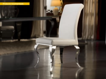Silla Barroque Acero Blanca