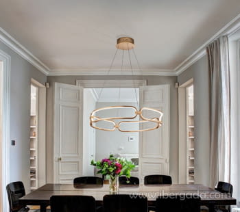 Lampara Colette Oro Rosa (60x60)