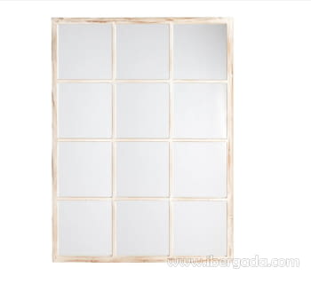 Espejo Ventana Blanco Rozado (120x90)