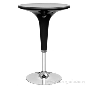 Mesa alta Panamá Regulable Cromo/Negro