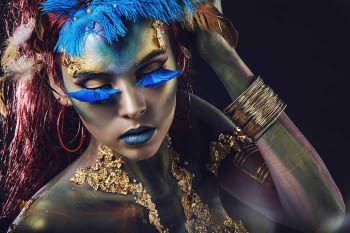 Fotografía Chica Azul (120x80)