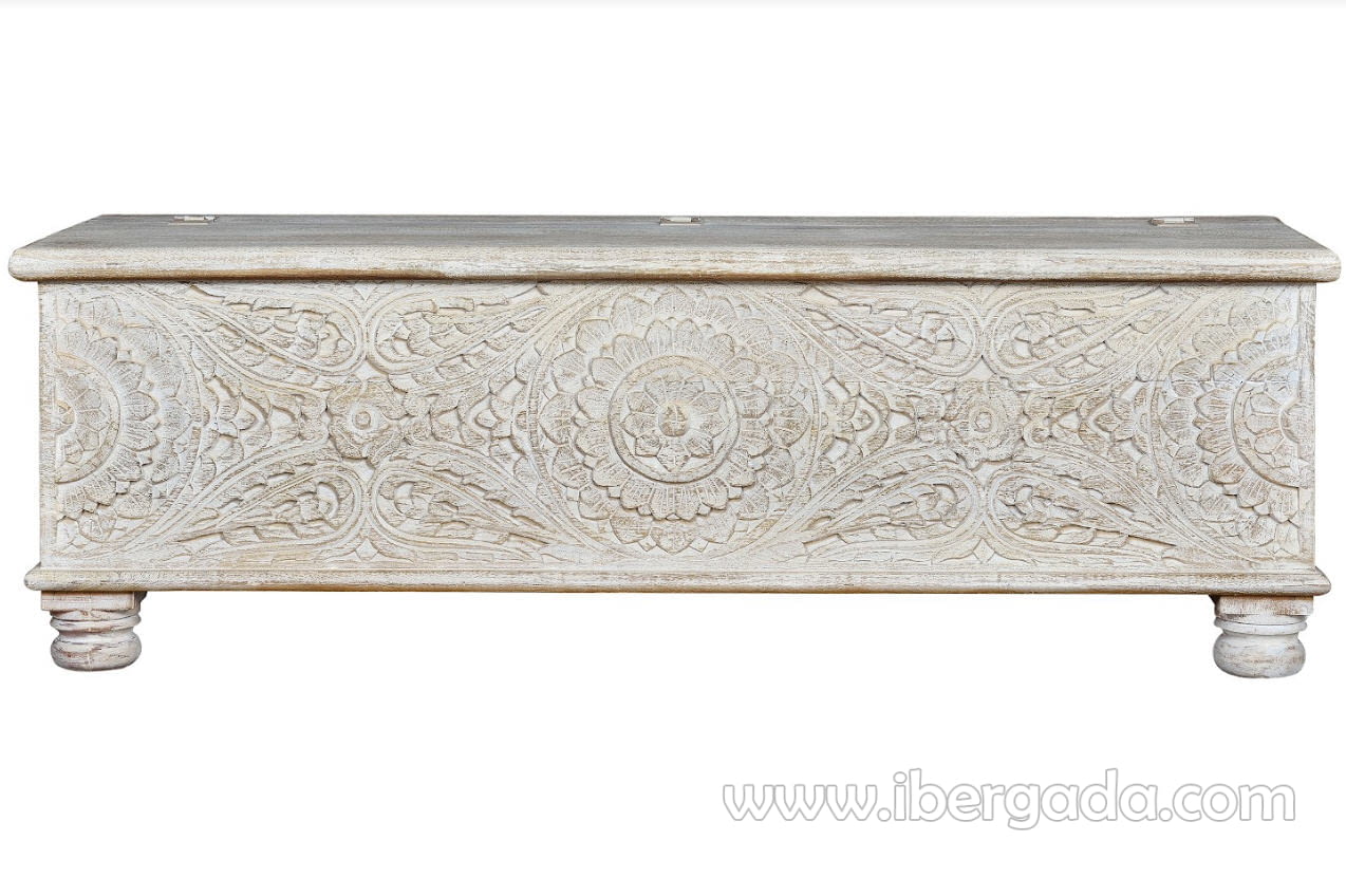 Baúl Madera Envejecida (150x50x60)-1