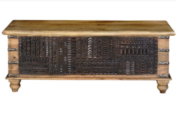 Baúl Madera Negro (116x40x45)