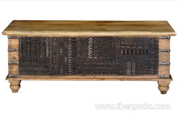 Baúl Madera Negro (116x40x45)-1