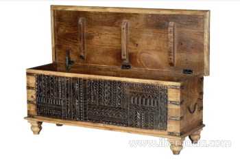 Baúl Madera Negro (116x40x45)-2