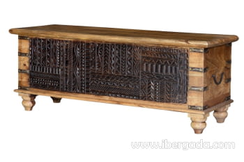 Baúl Madera Negro (116x40x45)-4