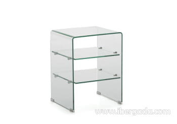 Mesita Cristal 2 Baldas (45x40x60)