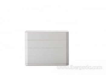 Cómoda Andrómeda Blanca 4 Cajones (110x42x85) - 4