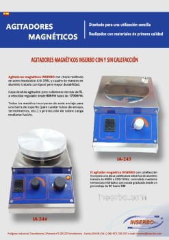 IA-244 y IA-243 Agitadores Magneticos.pdf IA-244 y IA-243 Agitadores Magneticos.pdf