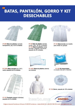 IP-099  100  100A  102  103  103A  104  106 y 120 Batas  pantalon  gorro y kit desechable.pdf