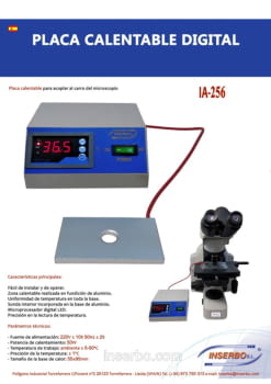 IA-256 Placa calentable para coplar a carro microscopio.pdf