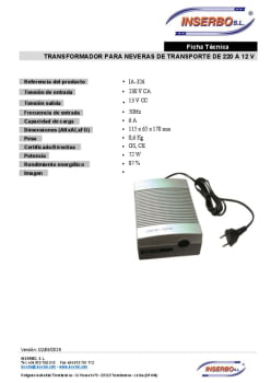 Ficha tecnica IA-326 Transfomador para neveras de transporte de 220V a 12V.pdf