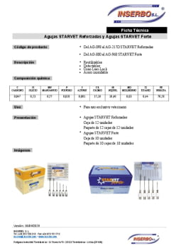 F.T. Agujas STARVET Reforzadas y Forte.pdf F.T. Agujas STARVET Reforzadas y Forte.pdf