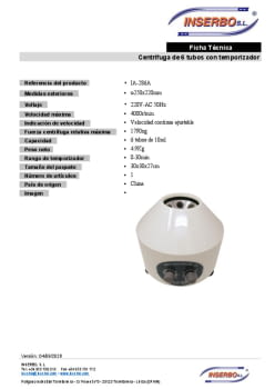F.T. Centrifuga de 6 tubos con temporizador IA-286A.pdf