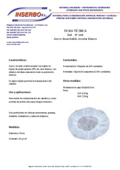 F.T. Gorro desechable  IP-104 .pdf