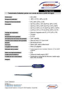 F.T. Termometro Deltatrak jumbo con sonda de lanza punta de aguja.pdf F.T. Termometro Deltatrak jumbo con sonda de lanza punta de aguja.pdf