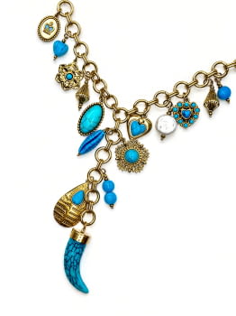 Collar Boho Turquesa