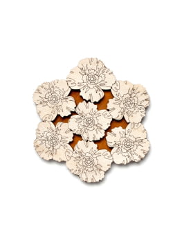 Posavasos Flores