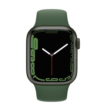 Apple Watch Series 7/ GPS/ 45 mm/ Caja de Aluminio en Verde/ Correa deportiva Verde Trebol - 2