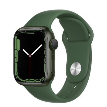Apple Watch Series 7/ Gps/ Cellular/ 41 mm/ Caja de Aluminio en Verde/ Correa deportiva Verde Trebol