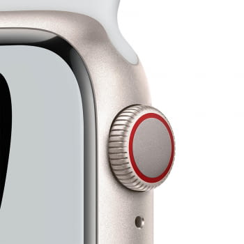 Apple Watch Series 7/ Nike/ GPS/ Cellular/ 45 mm/ Caja de Aluminio en Plata/ Correa Deportiva Nike Plantino Negro - 3