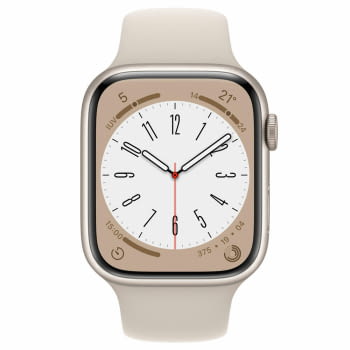 Apple Watch Series 8/ GPS/ 45mm/ Caja de Aluminio Blanco Estrella/ Correa Deportiva Blanco Estrella - 2