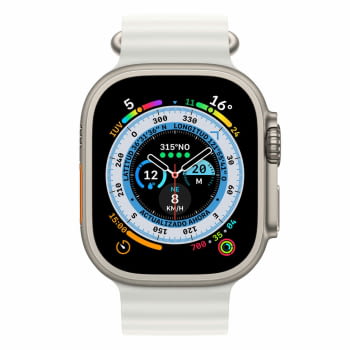 Apple Watch Ultra/ GPS/ Cellular/ 49mm/ Caja de Titanio/ Correa Ocean Blanca - 1