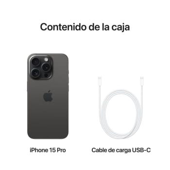Apple iPhone 15 Pro 128Gb/ 6.1"/ 5G/ Titanio Negro - 2