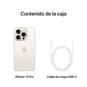 Apple iPhone 15 Pro 128Gb/ 6.1"/ 5G/ Titanio Blanco - 2