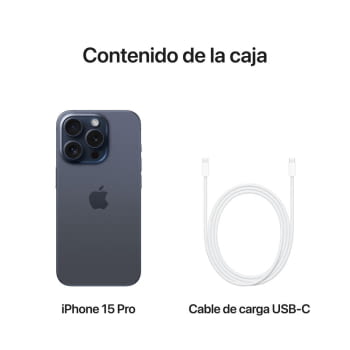 Apple iPhone 15 Pro 256Gb/ 6.1"/ 5G/ Titanio Azul - 2