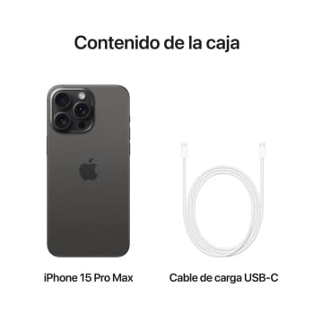 Apple iPhone 15 Pro Max 256GB/ 6.7"/ 5G/ Titanio Negro - 2