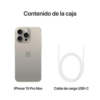 Apple iPhone 15 Pro Max 256GB/ 6.7"/ 5G/ Titanio natural - 3