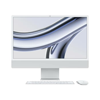 Apple iMac 24" Retina 4,5K / M3 8-Core CPU/ 8Gb/ 256Gb SSD/ 8-Core GPU/ Plata - 1
