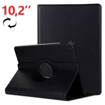 Funda COOL para iPad (2019 / 2020 / 2021) 10,2 pulg Giratoria Polipiel Negro - 1