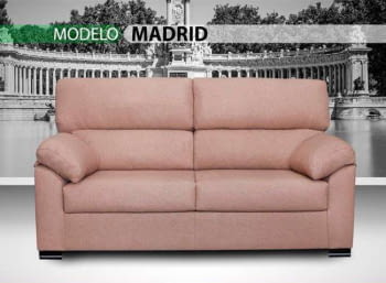 SOFÁ 3 PLAZAS FIJO 188CM MODELO MADRID - 3