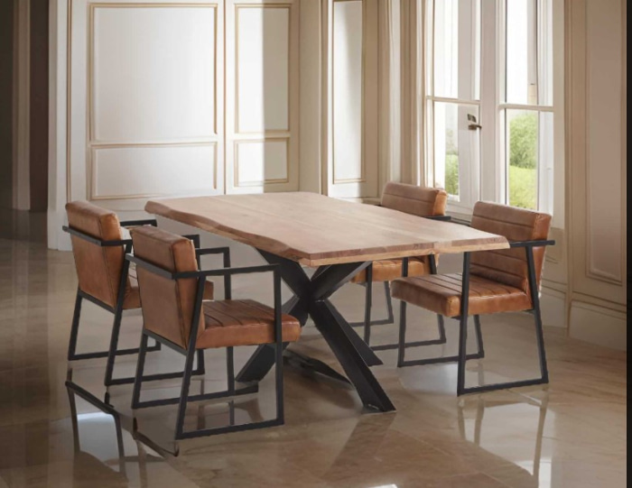 Mesa modelo Calcuta madera de acacia