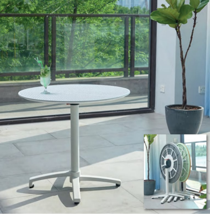 Mesa abatible de polipropileno modelo Foldi