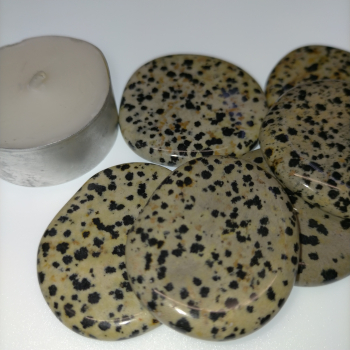 Canto rodado de jaspe dálmata - 2