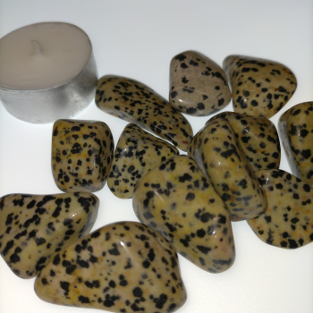 Canto rodado de jaspe dálmata - 3
