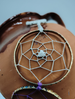 Atrapasols daurat i blau - 4