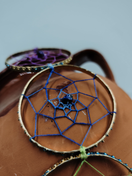 Atrapasols daurat i blau - 6