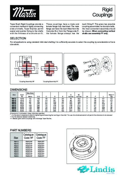 RM MARTIN Couplings